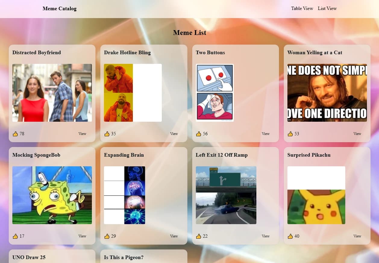 Meme Catalog
